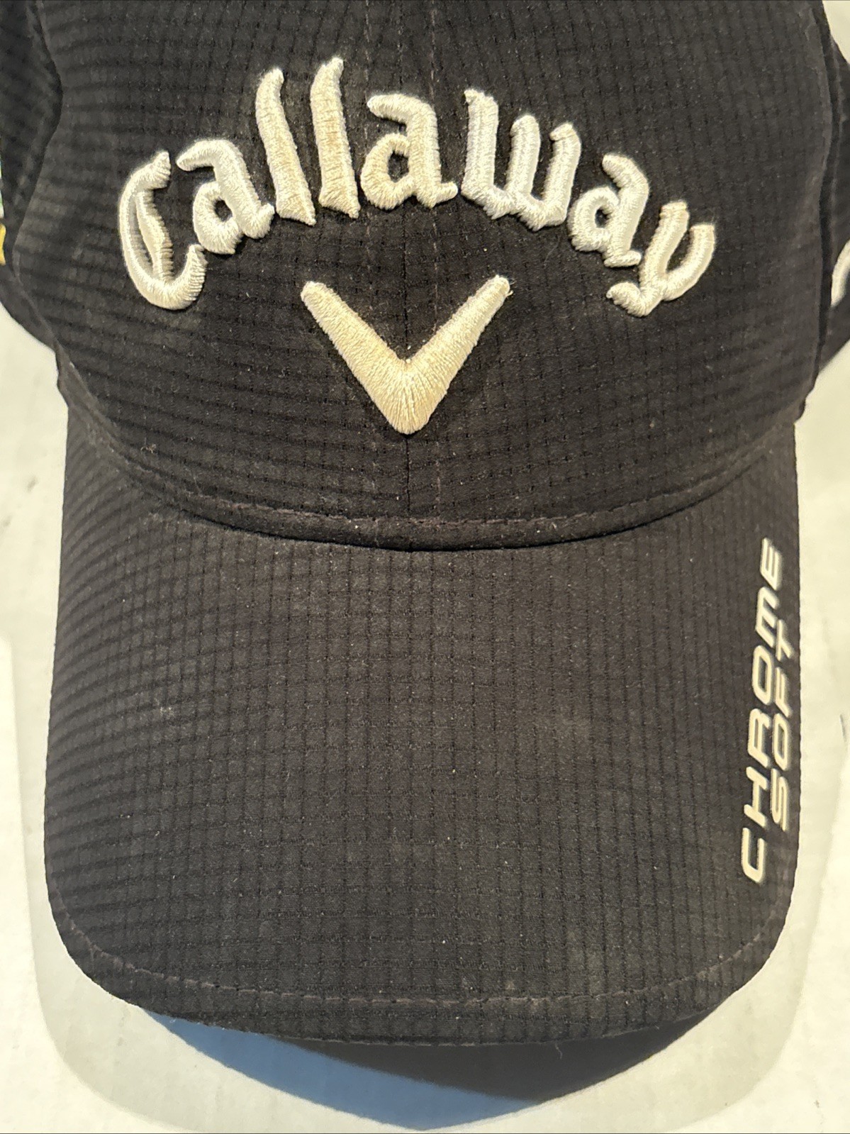 Callaway Epic Flash Golf Hat Apex Chrome Odyssey Soft Black Strapback Polyester