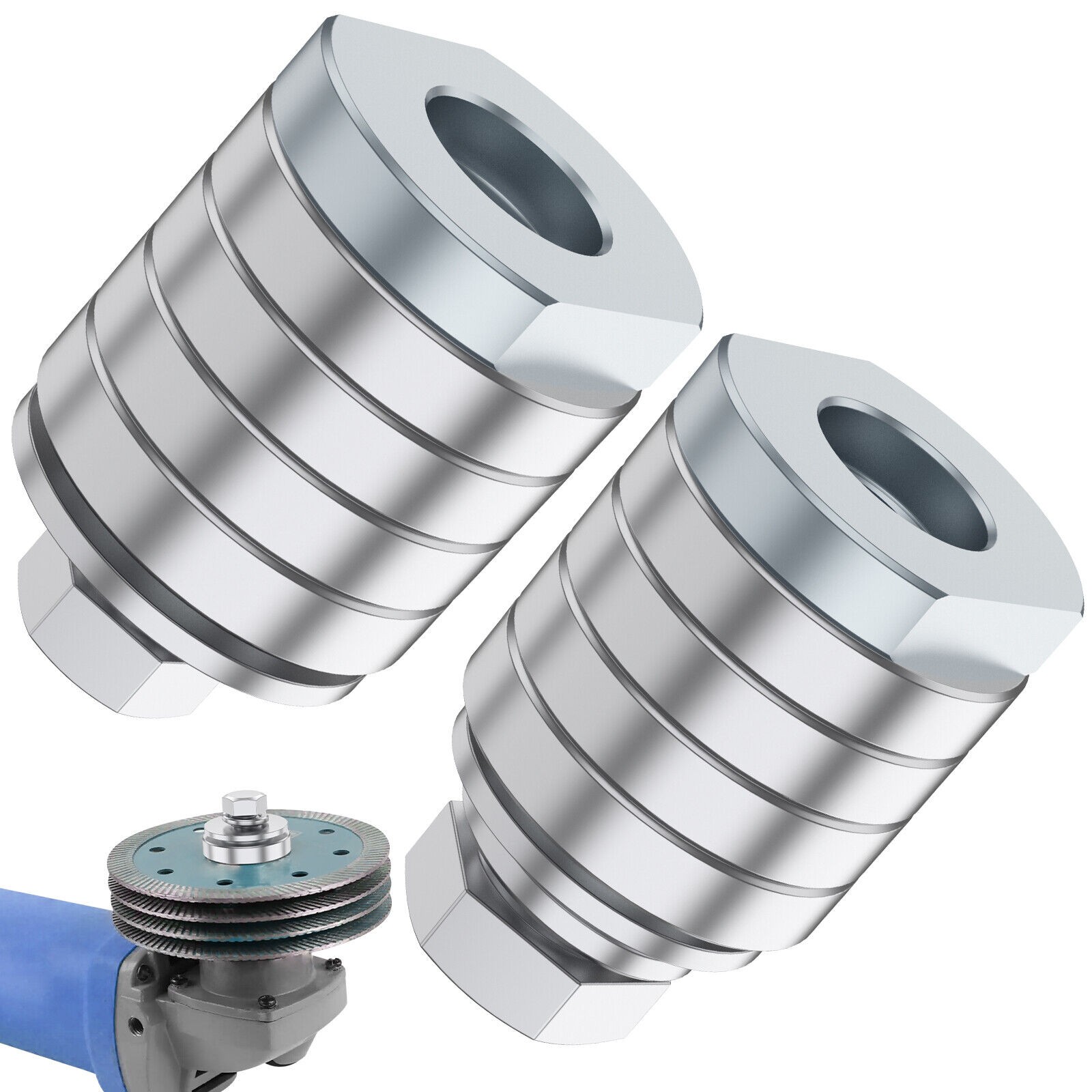 2x Angle Grinder to Grooving Machine Adapter Slotted Machine Accessory M10/M14