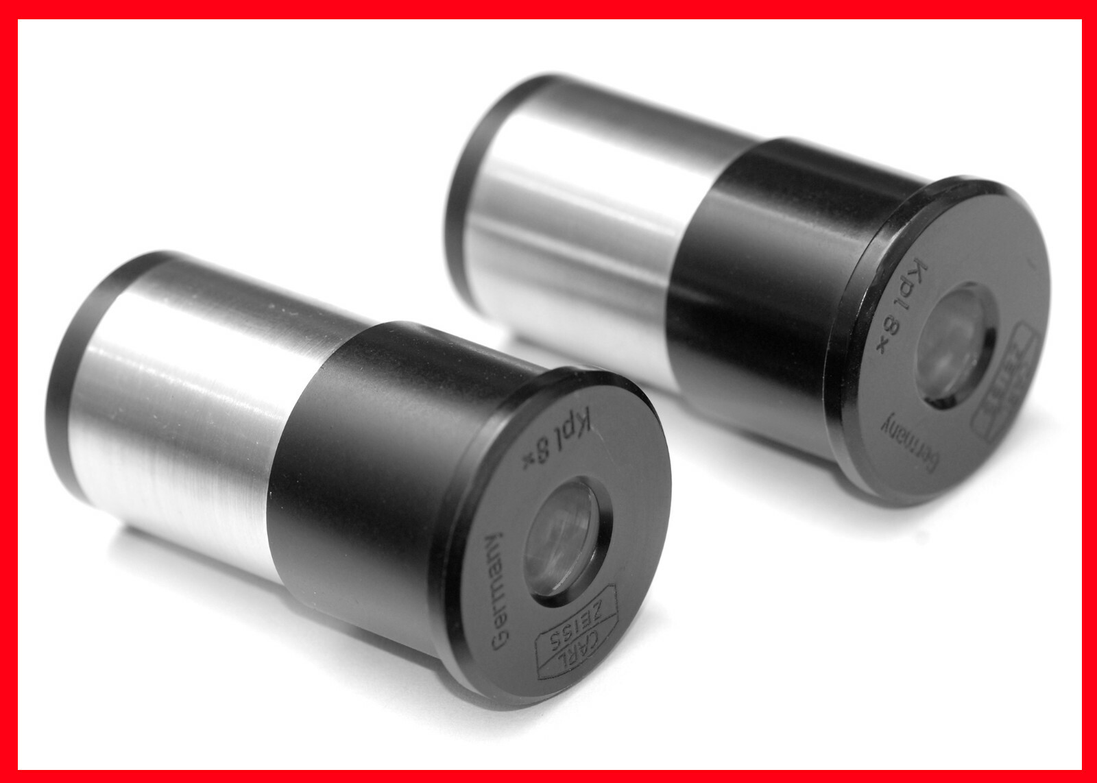 Carl Zeiss KPL 8X Microscope Eyepieces Oculars 23mm  * USA SELLER *