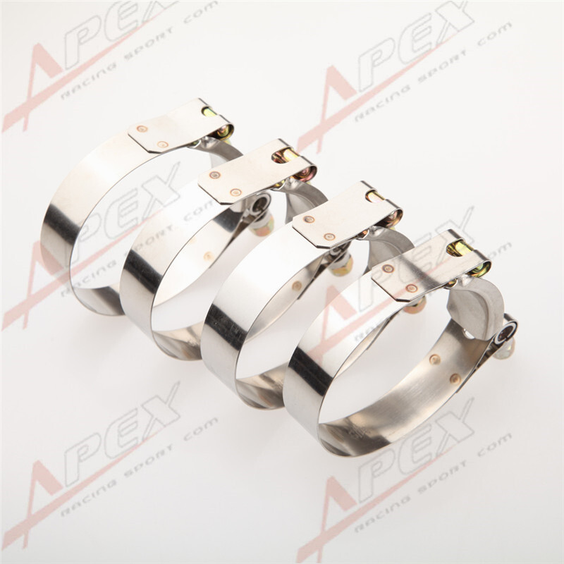 US SHIP 3" Inch 79mm-87mm Stainless Steel Turbo Pipe Hose Coupler T-bolt Clamps
