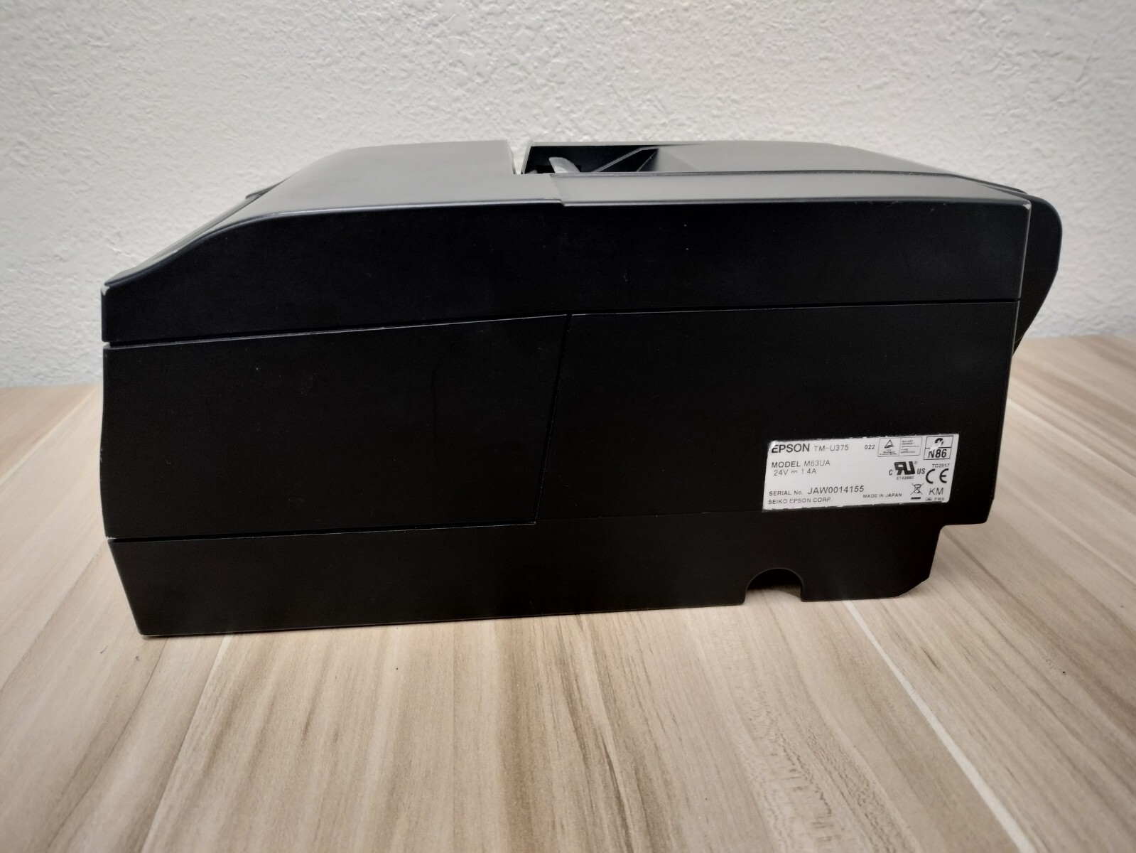 EPSON TM-U375 M63UA RECEIPT PRINTER *NO ADAPTER*