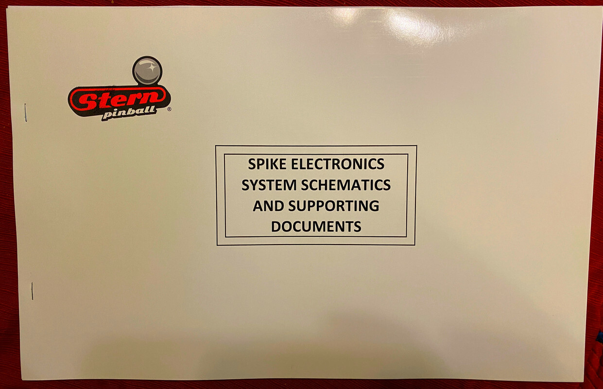 STERN Pinball SPIKE Electronics Schematics & Supporting System Documents Repair