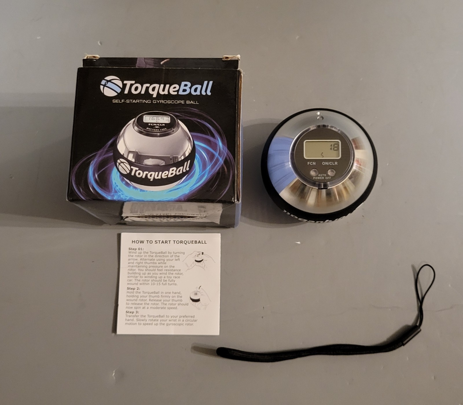 Torque Ball Metal Self-Starting Gyroscope Hand Exerciser Pain Reliever