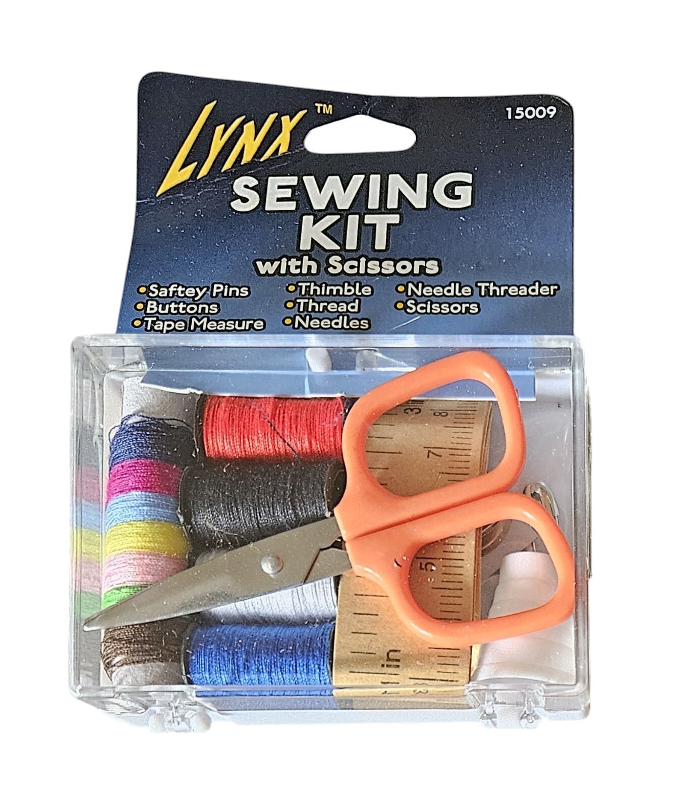 Lynx Sewing Kit with Scissors - New