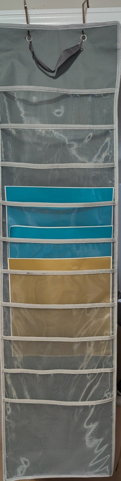 ​Hanging Vinyl Storage Organizer Pocket Holder for Cricut Rolls & 12x12 Sheets