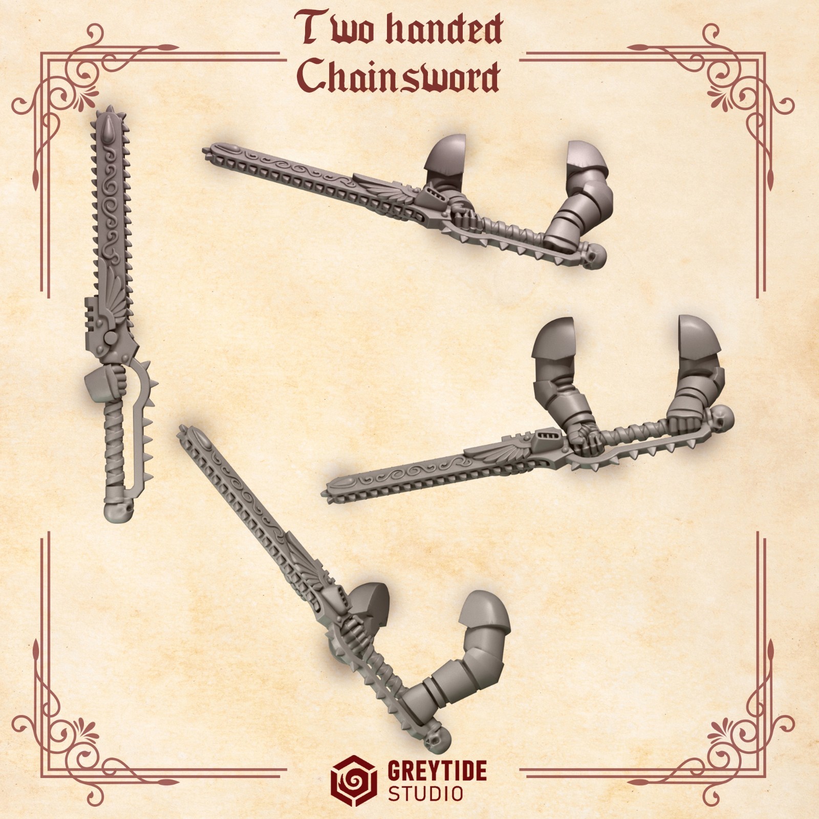 Crimson Lords - Marine Two Handed Chain Swords