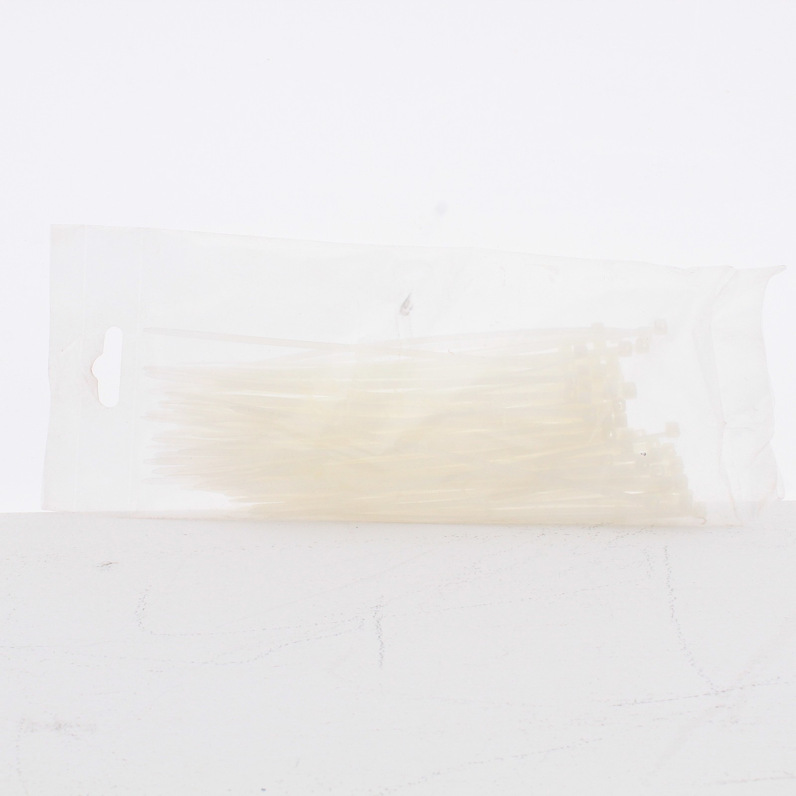100-Pack KC PROFESSIONAL 6" Nylon Natural Cable Ties White