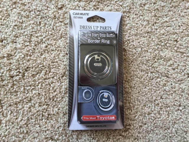 Carmate DZ189A Dress up Parts -Engine Start/Stop Button -Fits Most Toyotas (NEW)