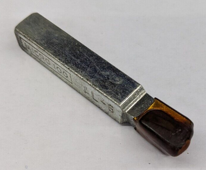 MICRO 100 AL-6 Carbide Tipped Brazed Lathe Tool Bit LH 3/8" Square 2.5" Long USA