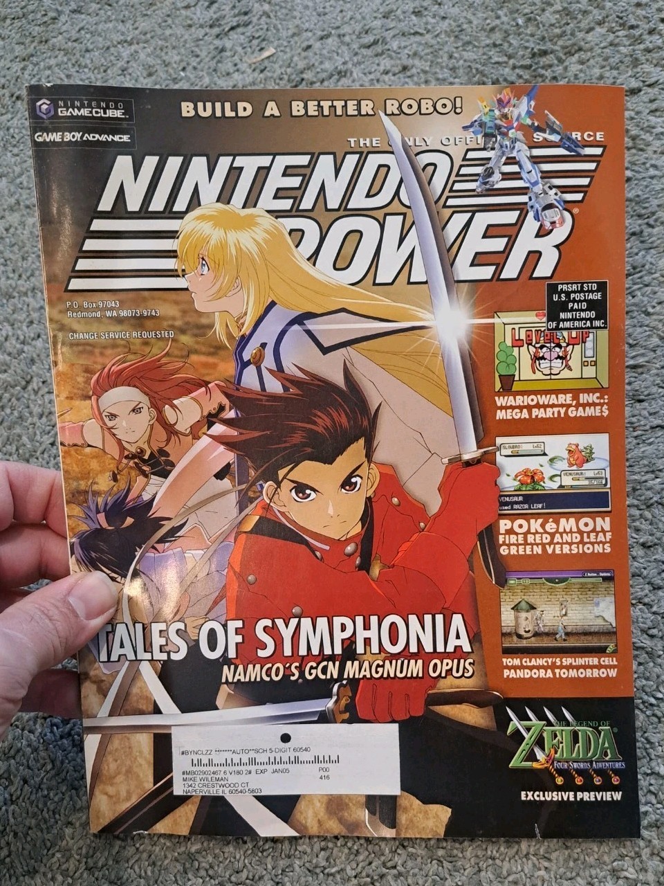 Vintage June 2004 Nintendo Power Magazine Tales of Symphonia Zelda