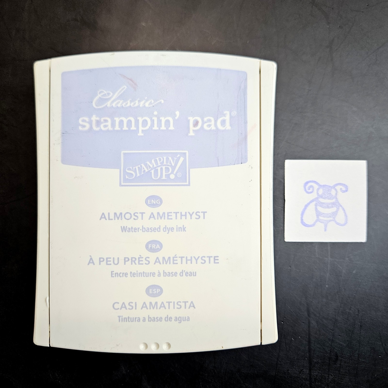 ALMOST AMETHYST Stampin' Up! Classic Dye Ink Pad Pale Pastel Purple gt4