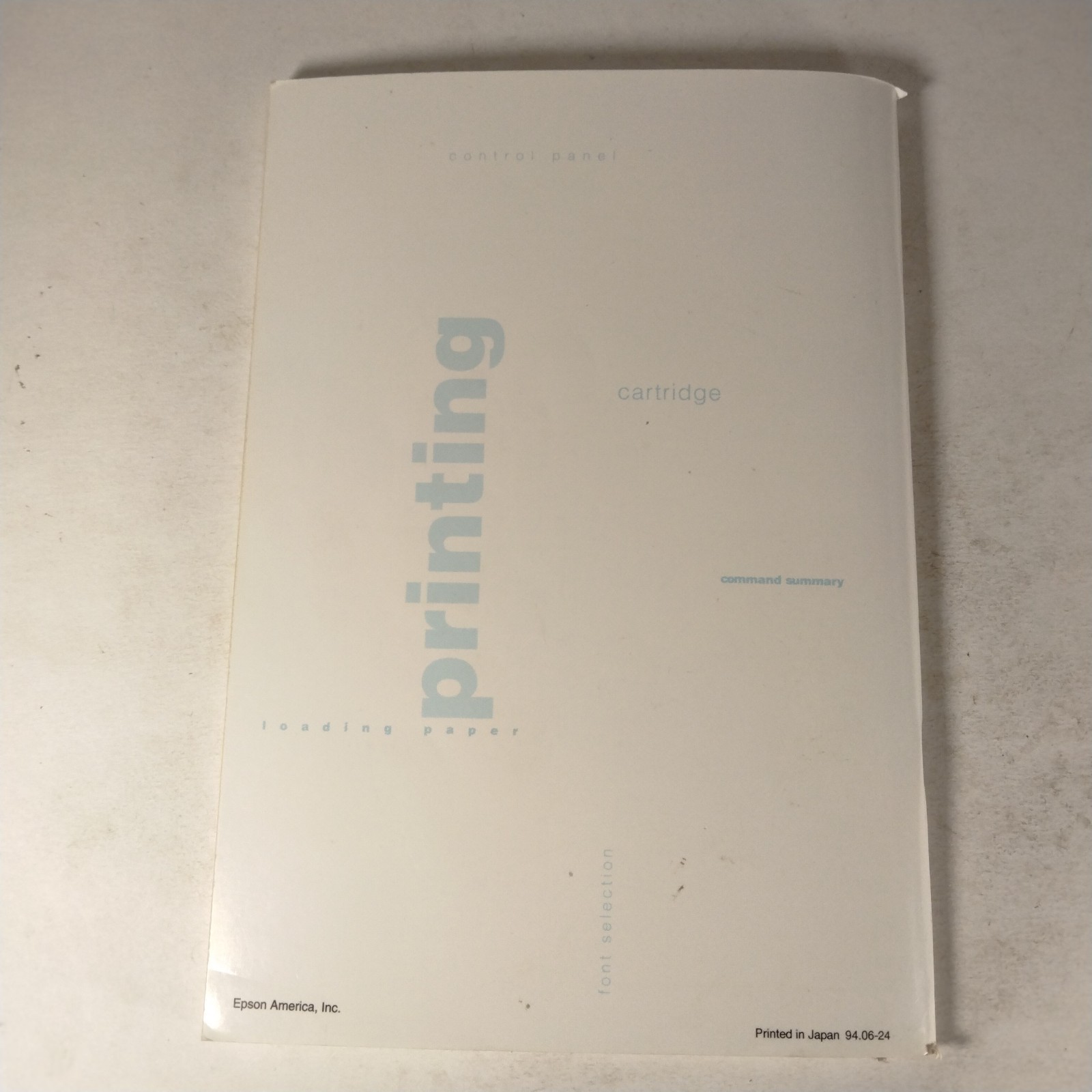 Epson Action Printer 3260 User's Guide Manual