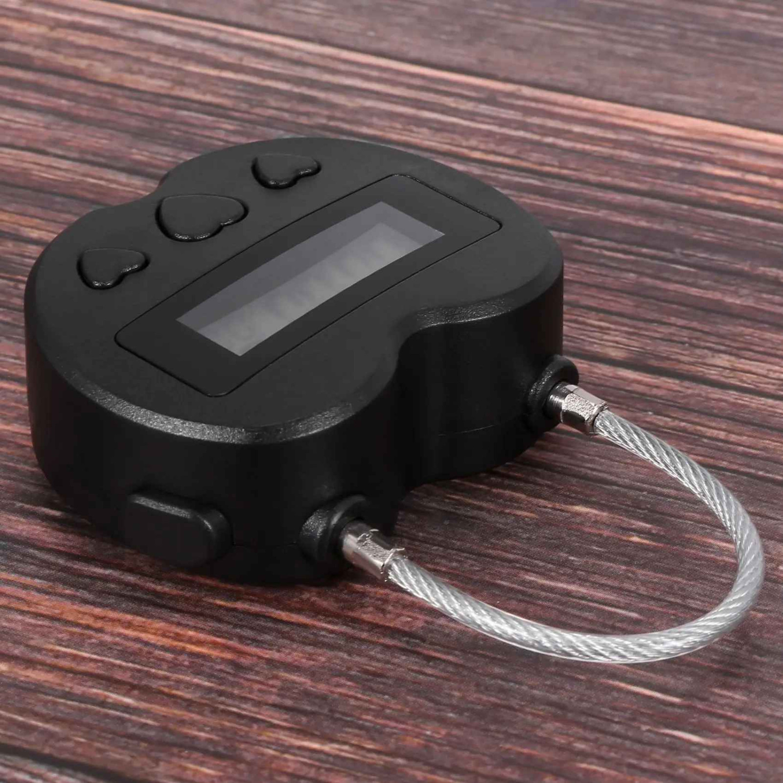 2X Black Time Locks LCD Display Time Lock Multifunction Travel Electronic Timer