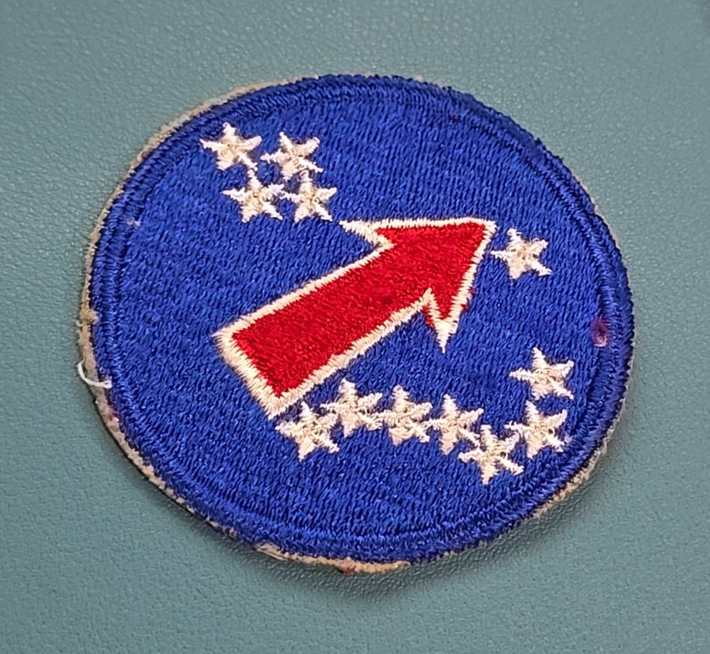 WWll-NO GLOW-US Army Pacific Command Patch-Cut Edge-Snow Back*