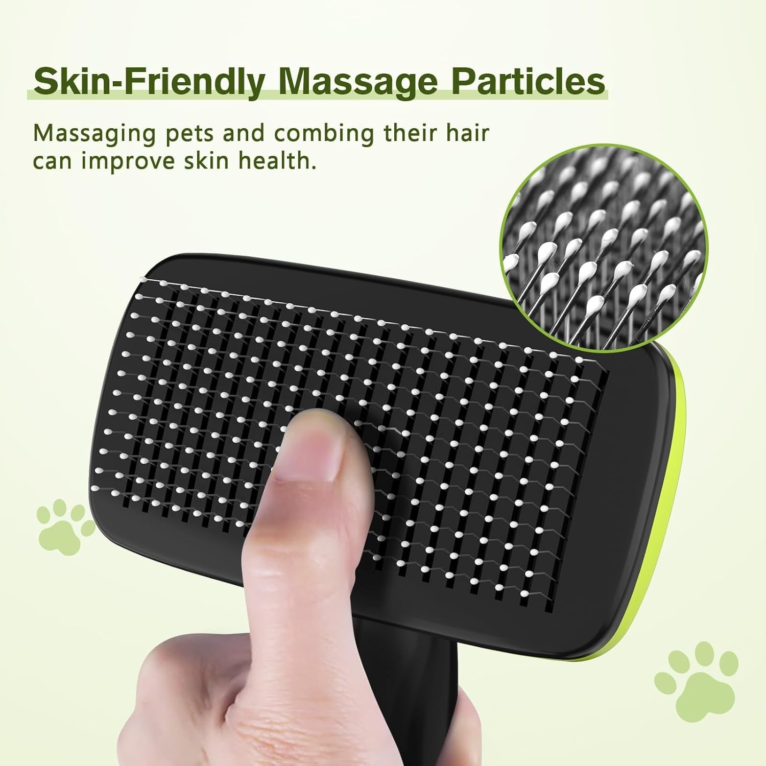 Dog Cat Slicker Brush Self Cleaning Pet Grooming Deshedding Tool