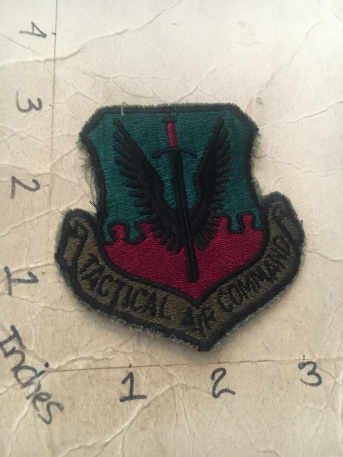 USAF Tactical Air Command Squadron subdued patch 6/3/25