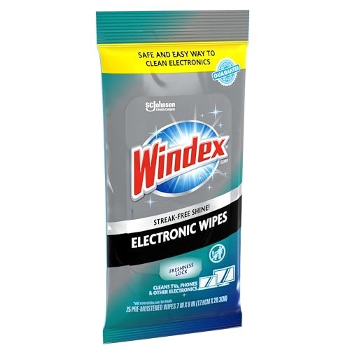 Windex Electronics Wipes, Pre-Moistened Screen Wipes Clean and Provide a