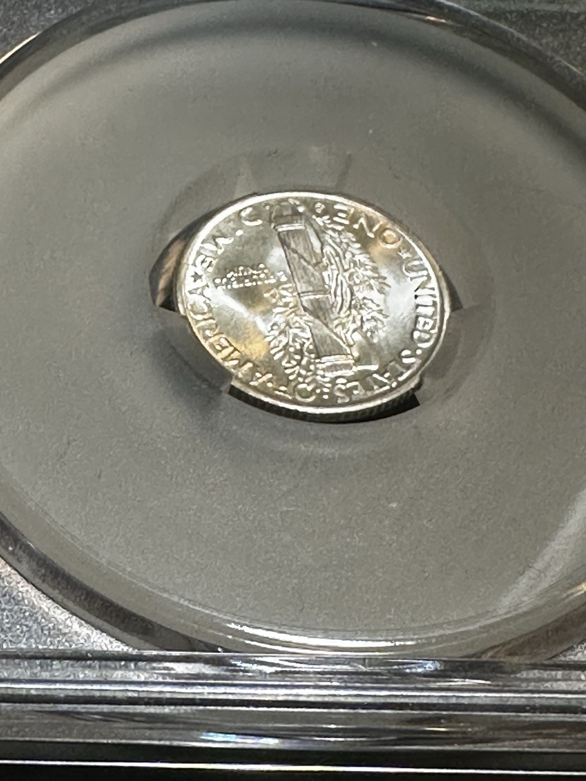 1938-D Mercury Silver Dime MS67 CACG WitterBrick