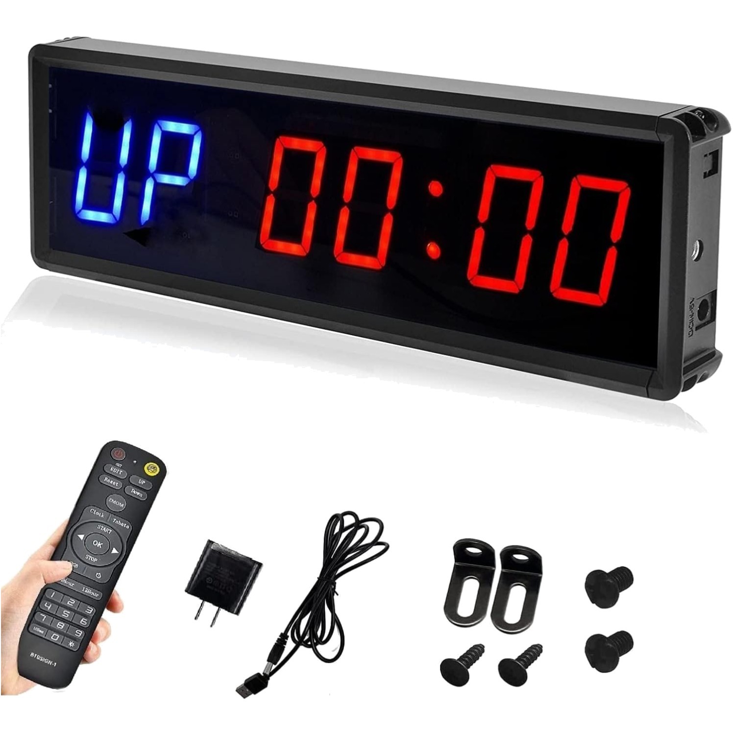 Digital LED Workout Timer with Remote Control - Ideal for Fitness Enthusiasts