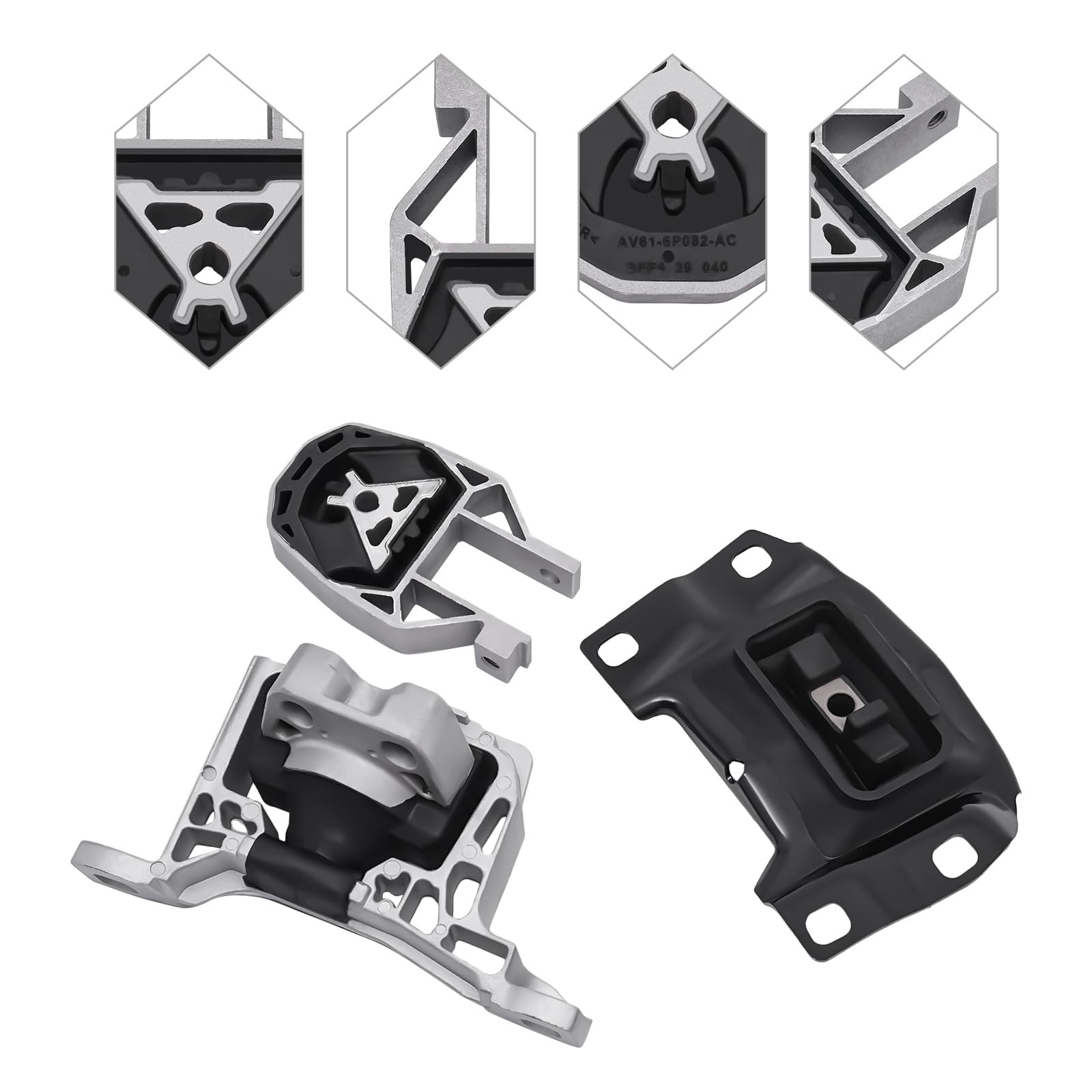 Engine Motor Transmission Mount Kit for Ford Focus 2012-2018 #3214