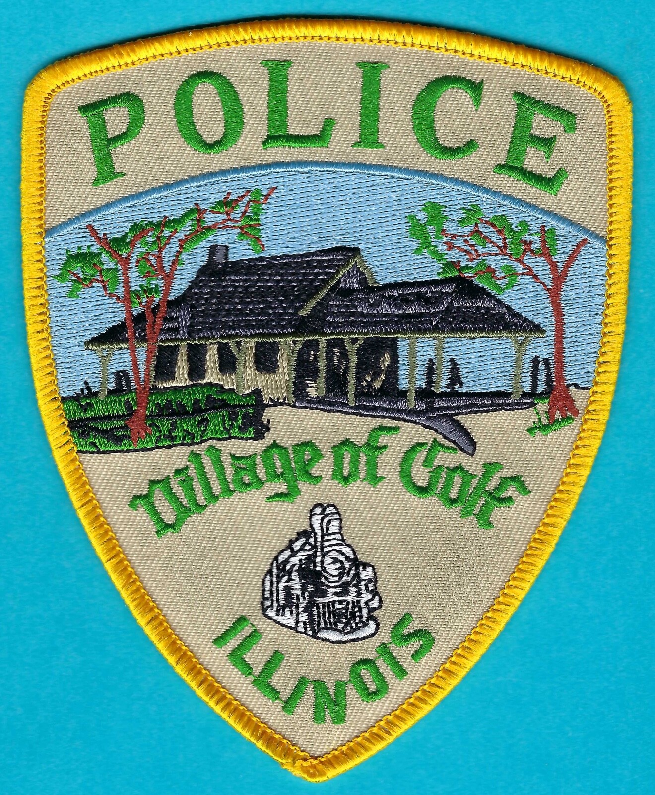 VILLAGE OF GOLF ILLINOIS  POLICE  SHOULDER PATCH