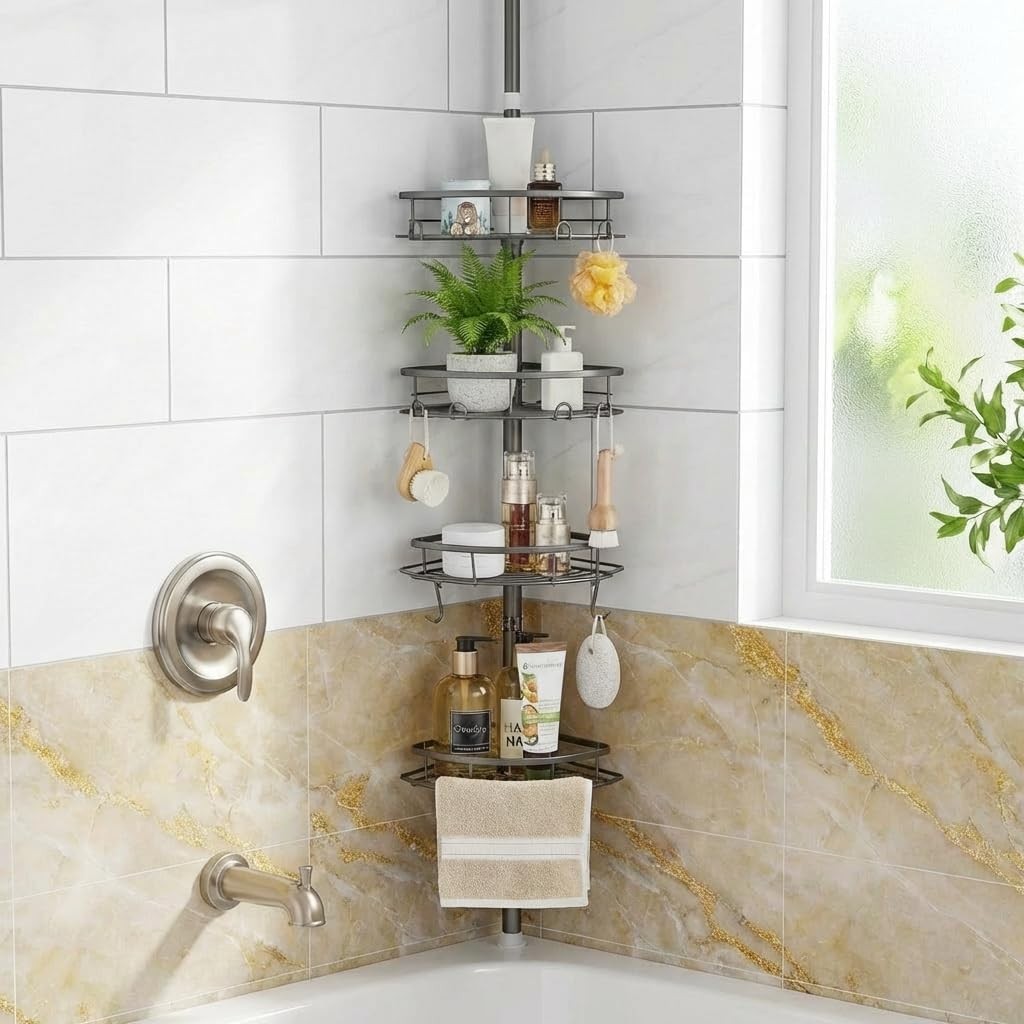 Corner  Tens Pole, Tens Rod Organizer, 4-Tier