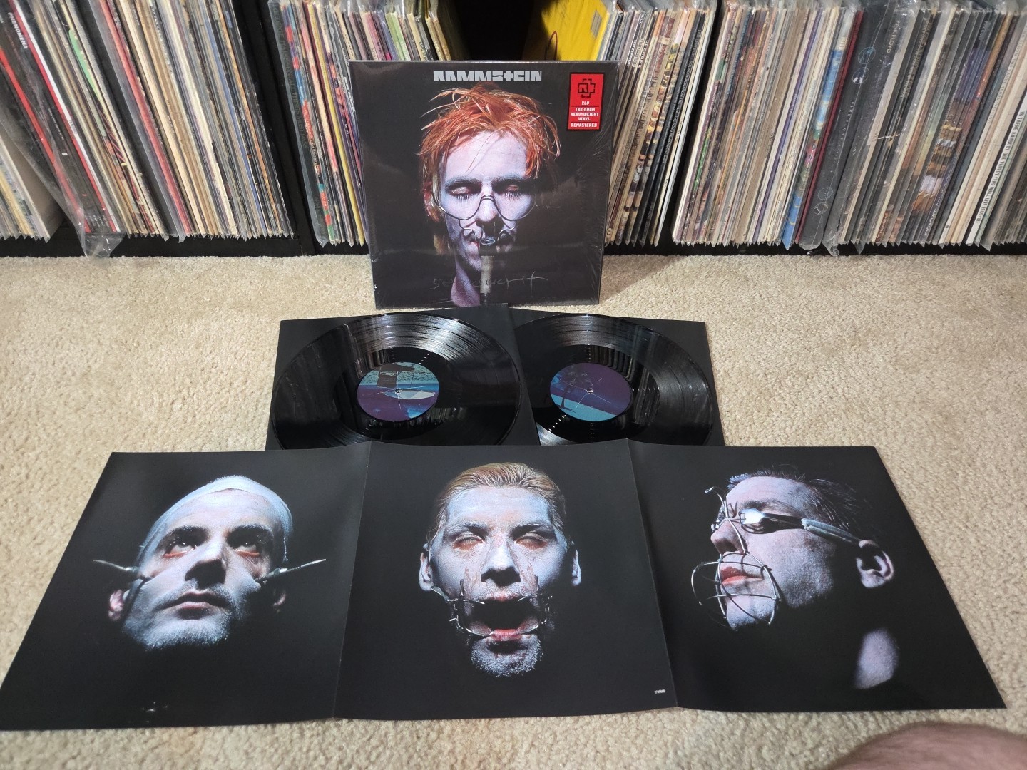 Rammstein Sehnsucht 2lp 180g Vinyl Remastered Press Shrink/Inserts/Poster NM-