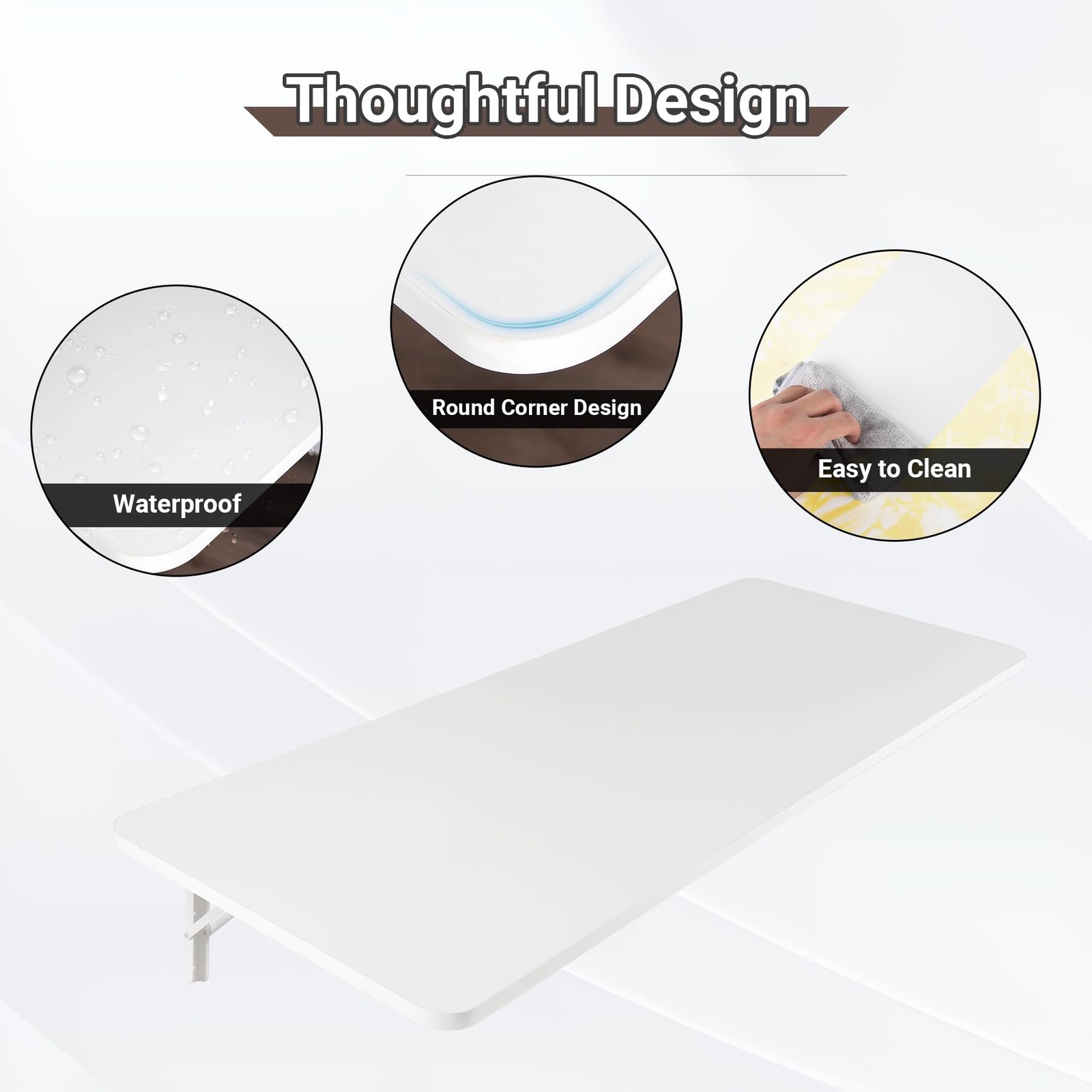 Create Extra Counter Space - 47.2 x 19.7 Wall Mounted Folding Table