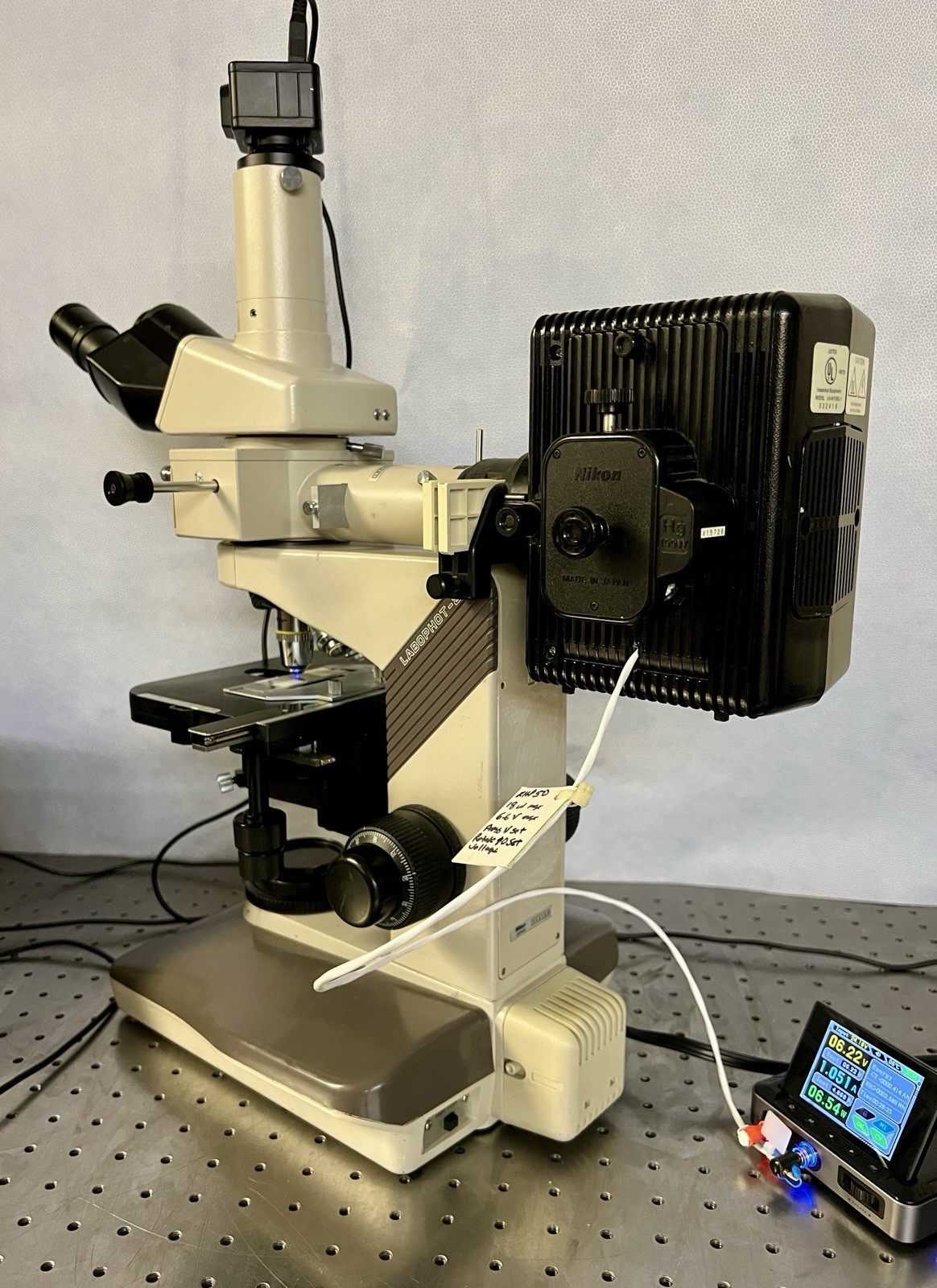 Nikon Labophot 2 LED Fluorescence Microscope CAM + Guarantee