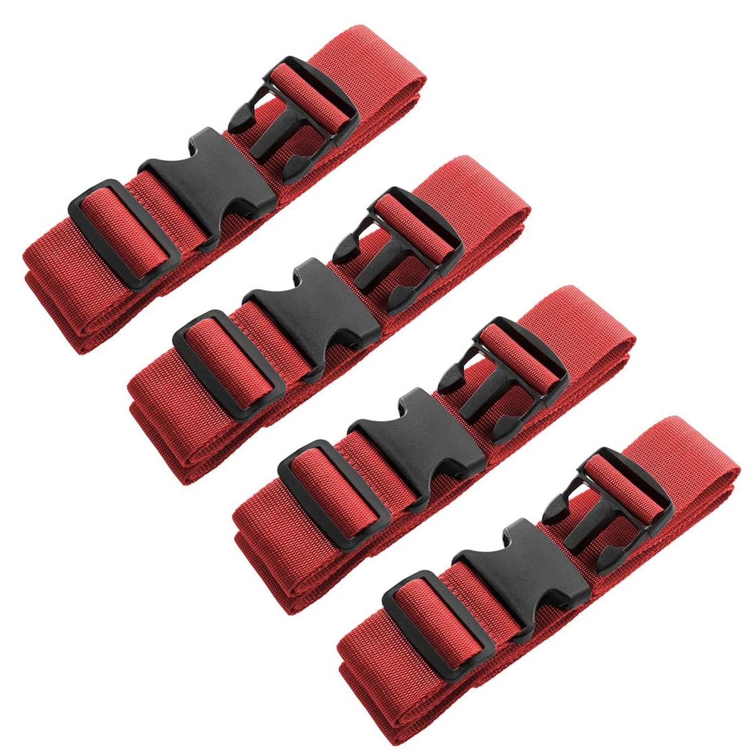 4pcs 74″×2″Luggage Straps for Suitcases,Adjustable Suitcase Str
