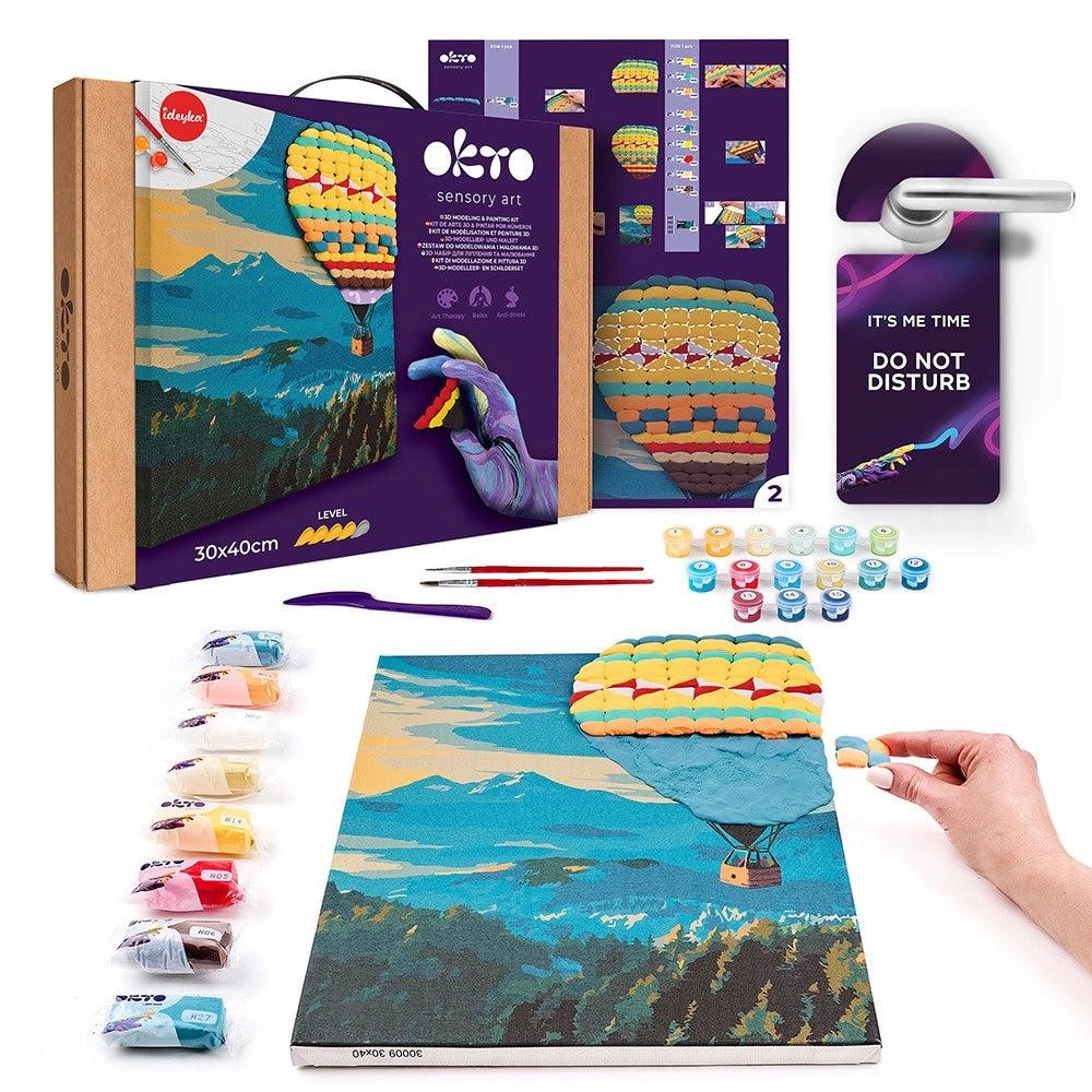 3D Modeling+Painting Kit (Hot Air Balloon Flight) - 30x40cm