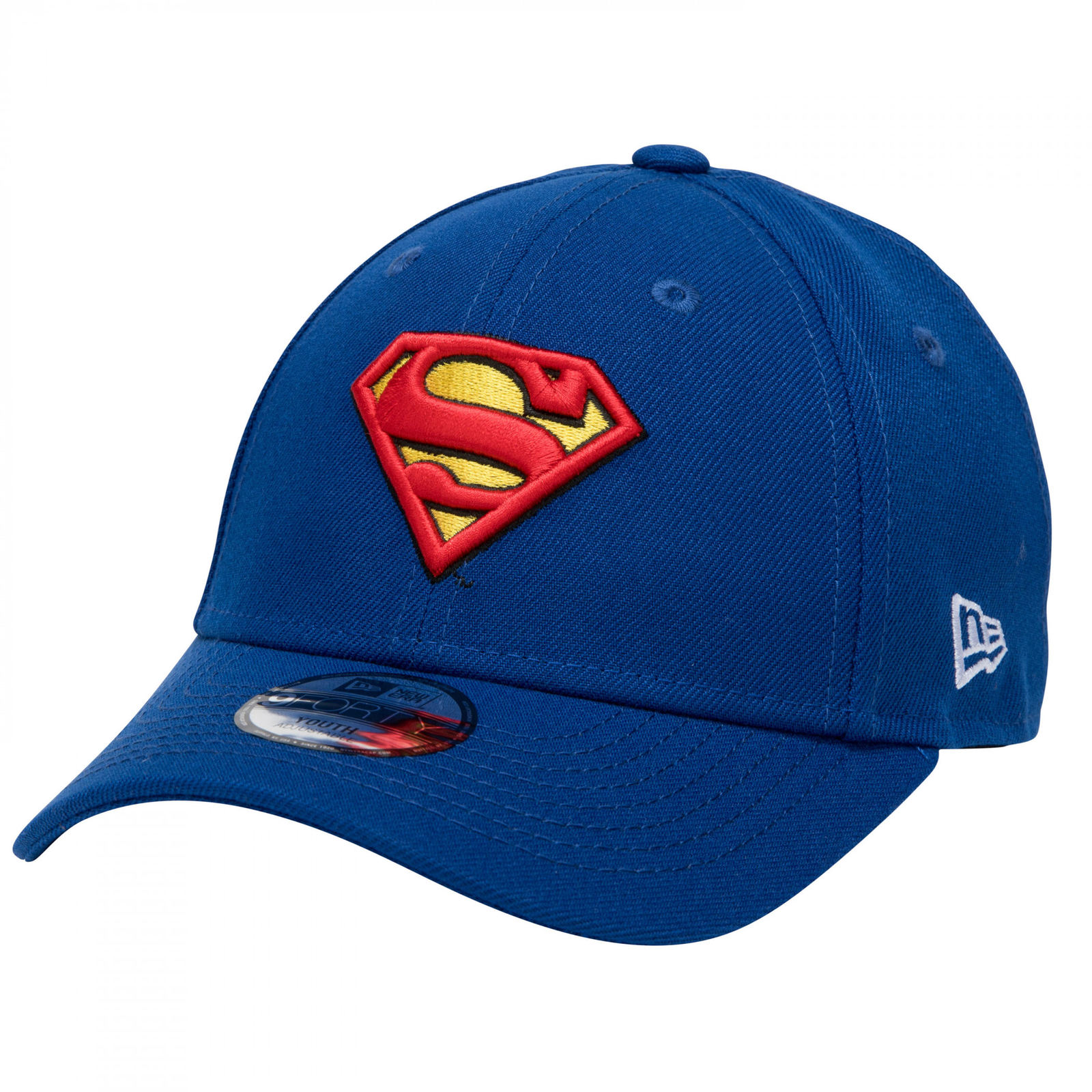 Superman Classic Logo Youth New Era 9Forty Adjustable Hat Blue