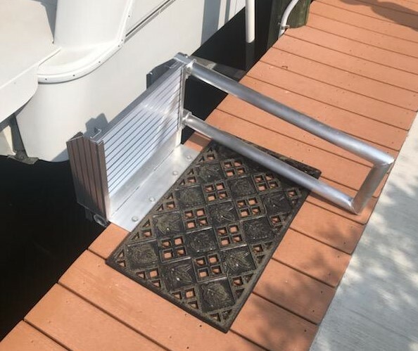 Boat Lift Boarding Platform, Dock Step