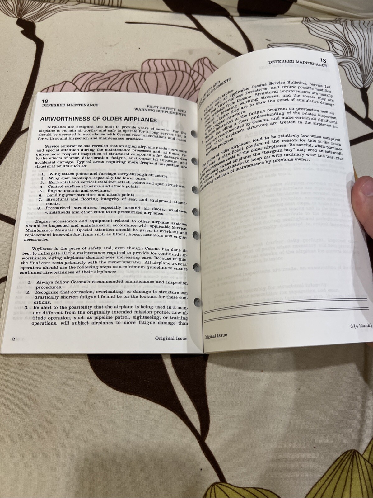 Pilot Safety and Warning Supplements by Cessna D5099-13, 1985 Issue