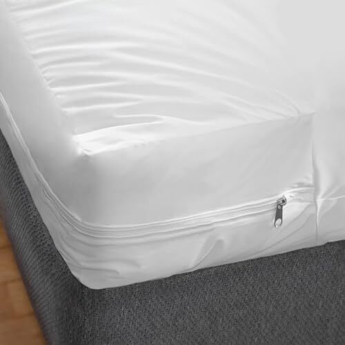 Plastic Waterproof Zippered Style Mattress Protector Twin Size (39" x 75")