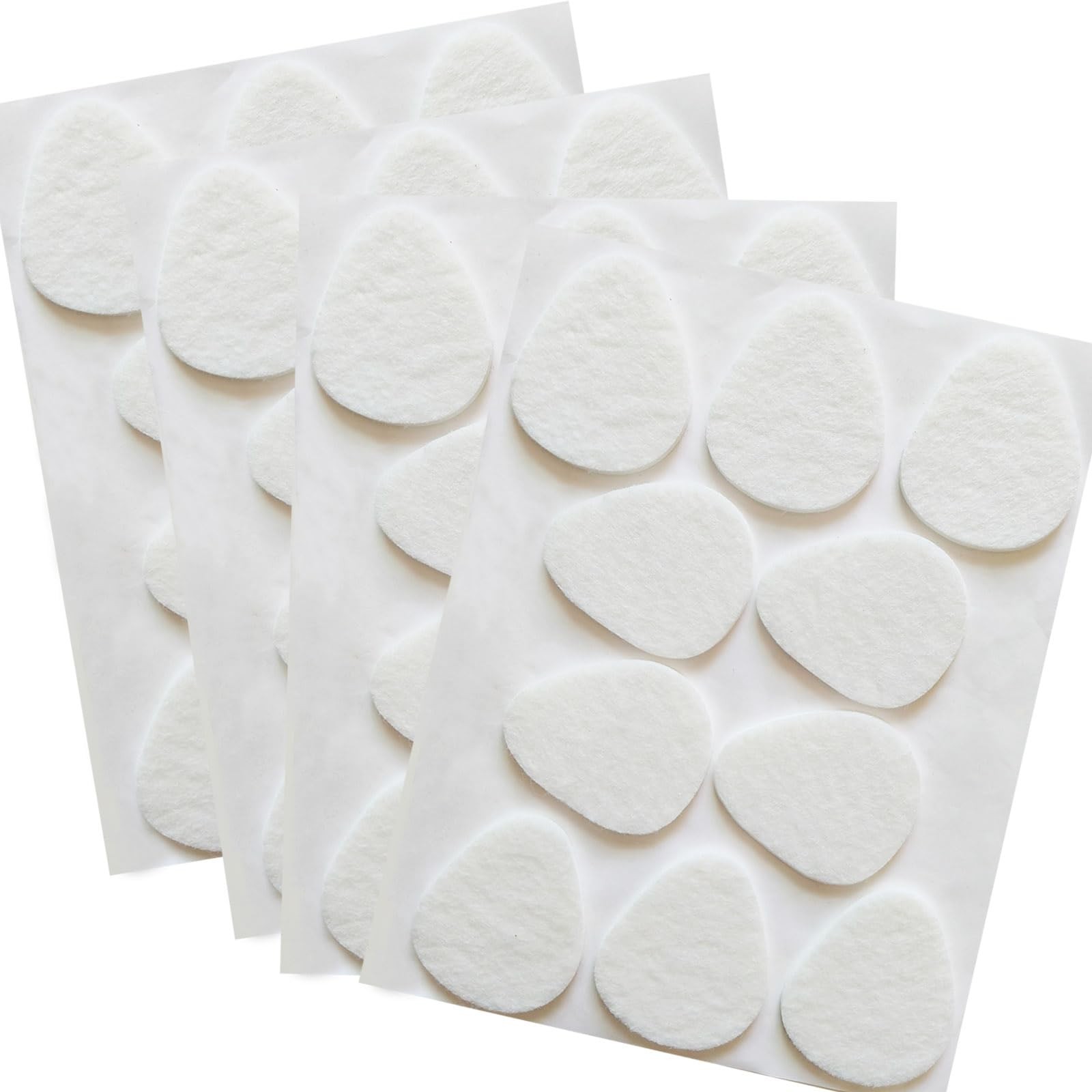 Misorita Metatarsal Pads for Women and Men 40 Pieces, Felt Ball of Foot White