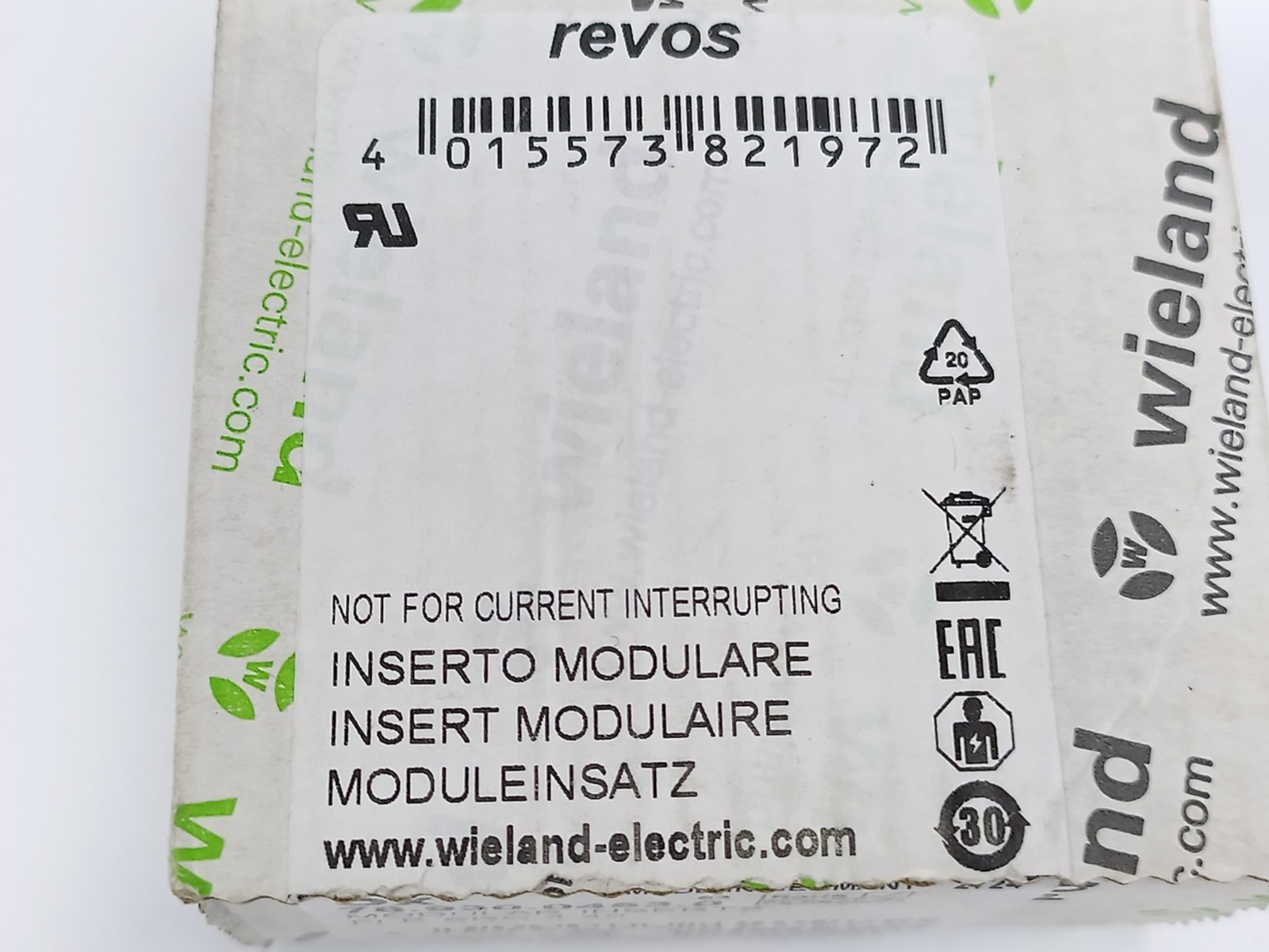 Wieland 78.930.0453.0 Modular Inserts 5 Pcs