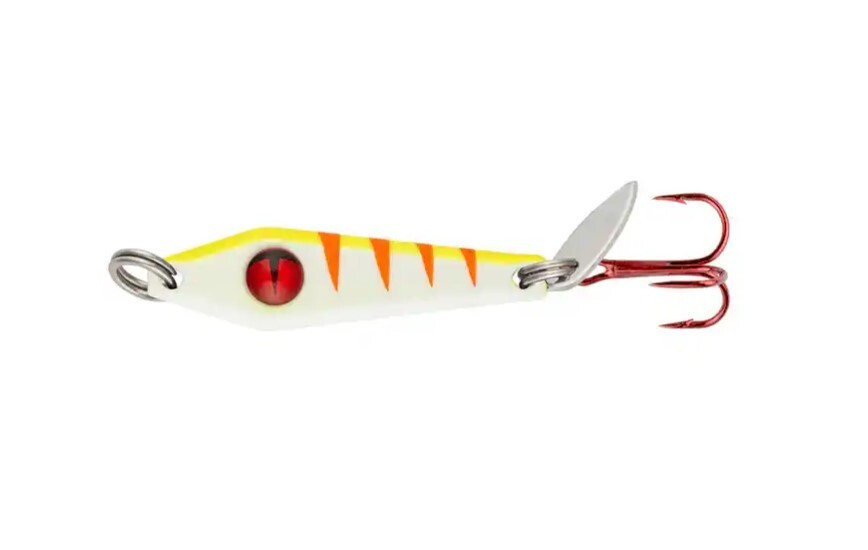 Northland Tackle Tungsten Slim Spoon 1/4 oz - UV Electric Perch