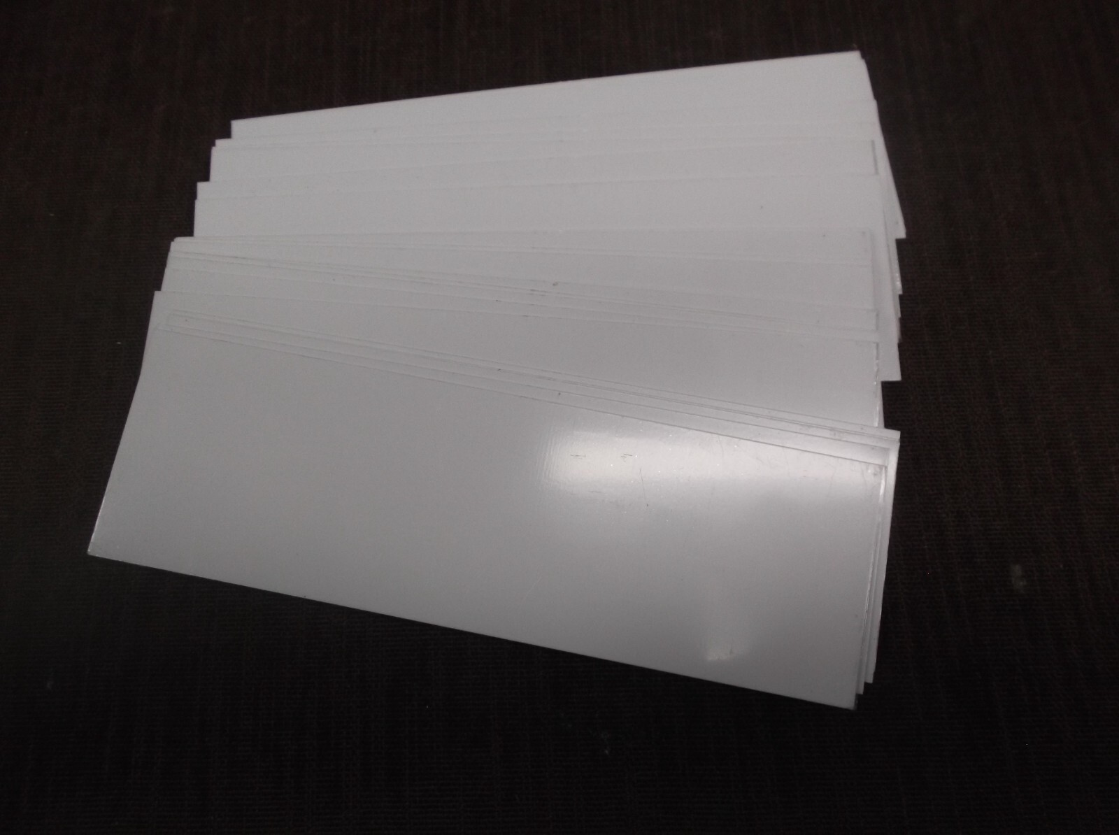 lot of 25 trophy parts 2" x 6 3/4" white sublimation alum stock