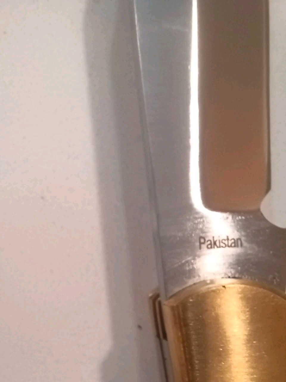 Copperhead Folder Bone Handle Brass Bolster 2 Blade Leather Sheath Well Made.