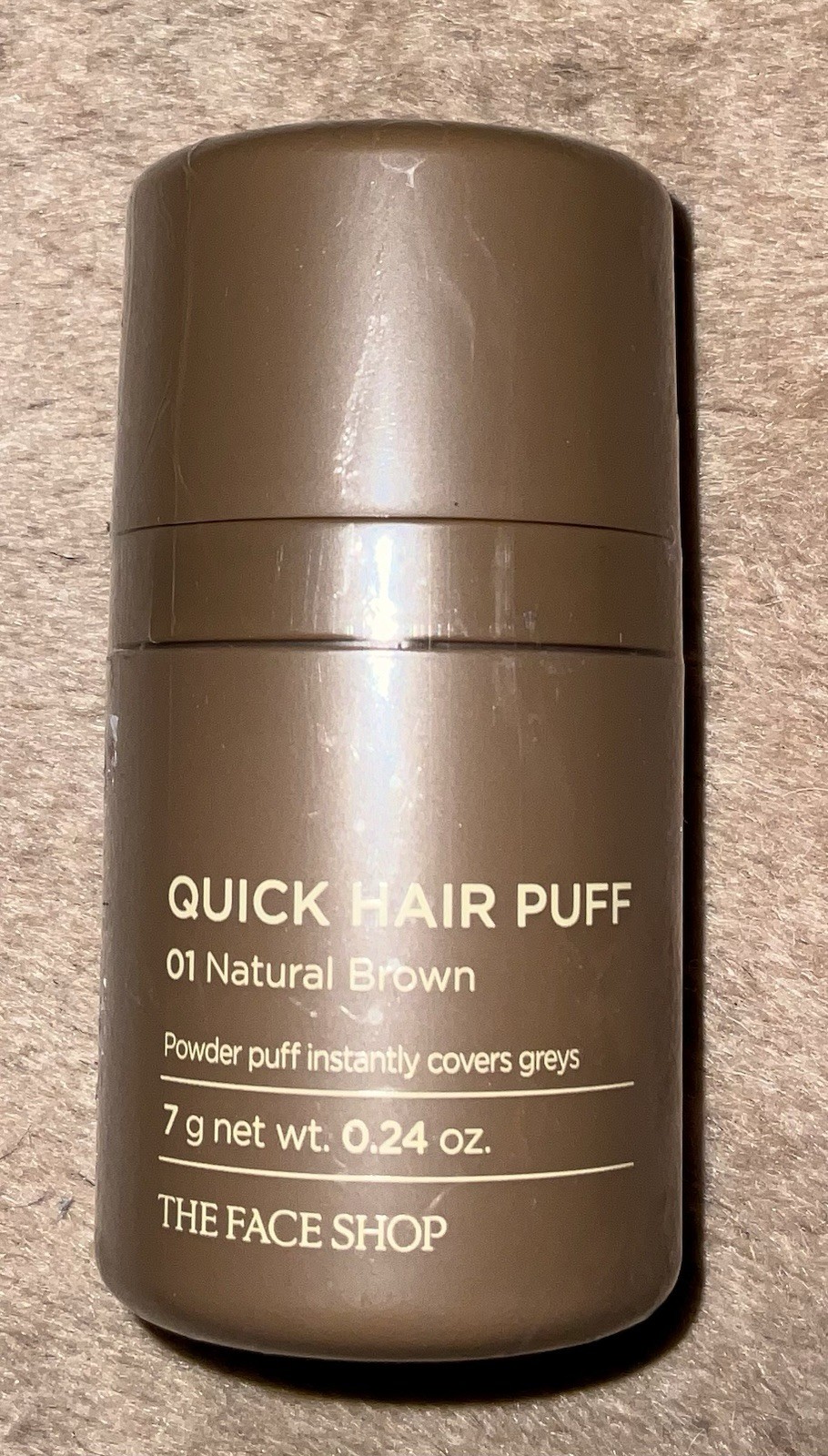The Face Shop Quick Hair Puff Shadow, No. 1 Natural Brown, Sealed Full Size, New