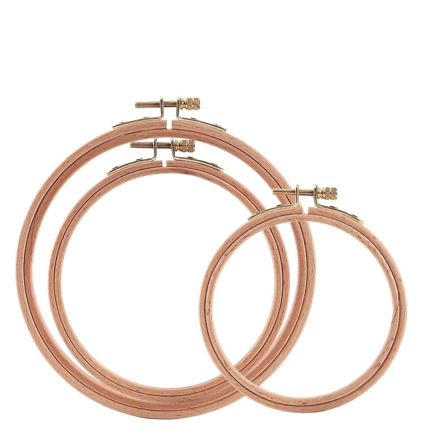 Sherbo Embroidery Hoop by 10 to12 Inch - Set of 3 Made Beech Wood,...