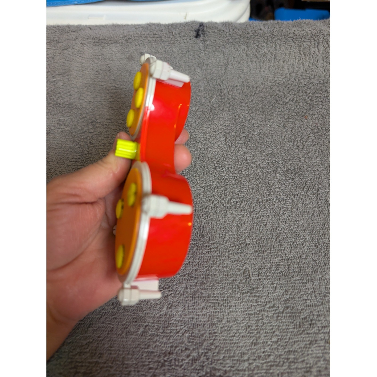 Boppin Beats Electronic Drum Pad Toy Red Orange Yellow Handheld Musical Toy