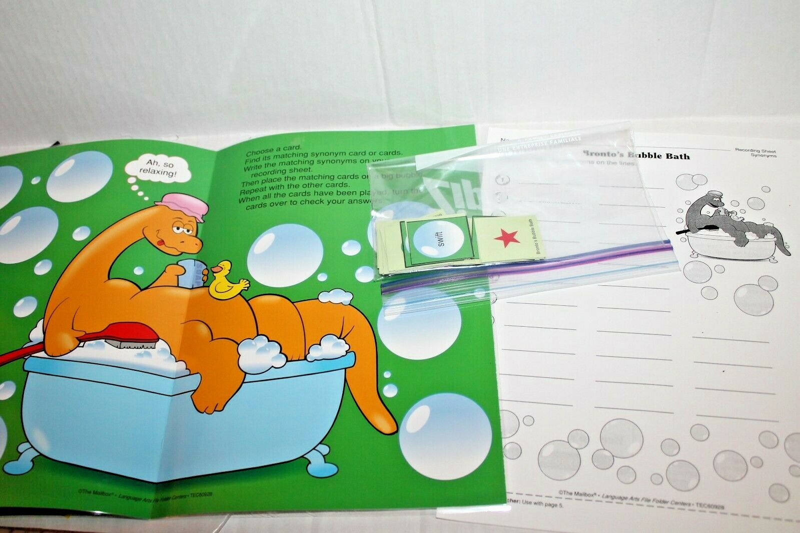 Synonyms Educational Folder Game Language Arts Center Activity The Mailbox