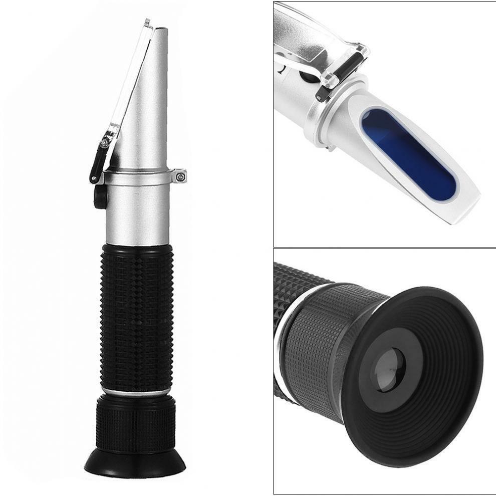 ATC Glycol Refractometer Antifreeze Battery Acid Engine Coolant Tester Tool New