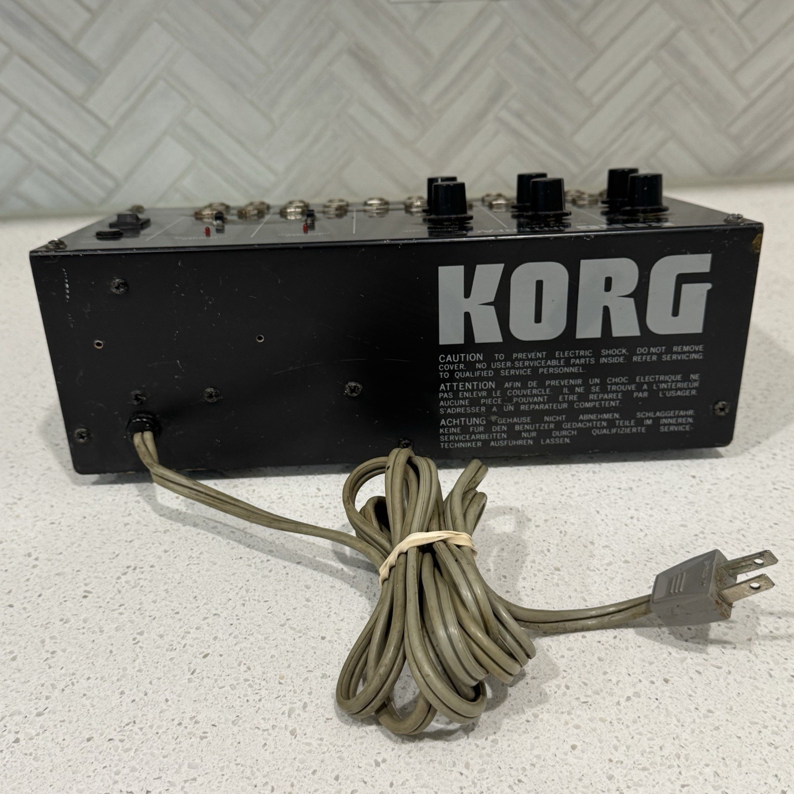 KORG MS-02 Vintage Synthesizer interface MS-Series - Powers On - UNTESTED AS IS