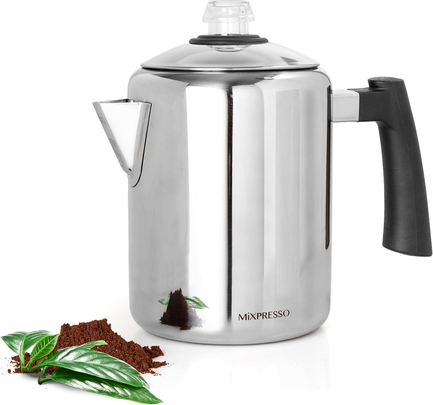 Stainless Steel Coffee Percolator Stovetop, 37Oz Classic Percolator Coffee Pot
