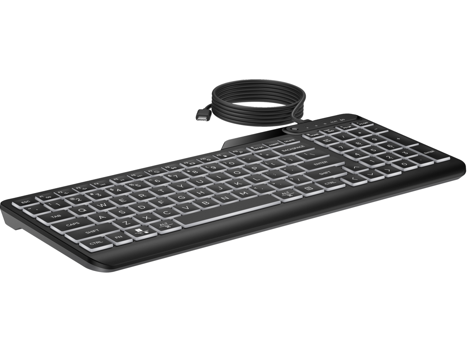 HP 400 Backlit Wired Keyboard