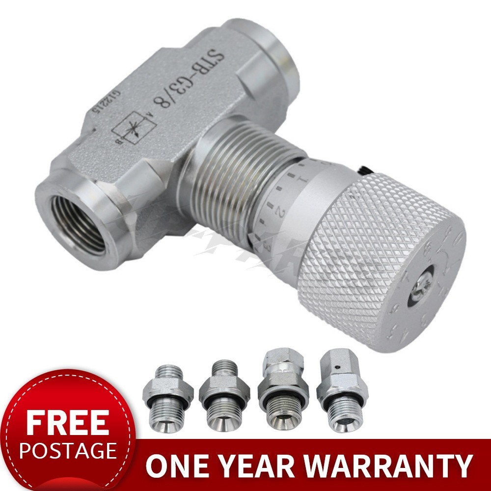 Hydraulic Flow Control Valve-3/8" L08- STB-G3/8 Fit Mini Excavator AGT USA