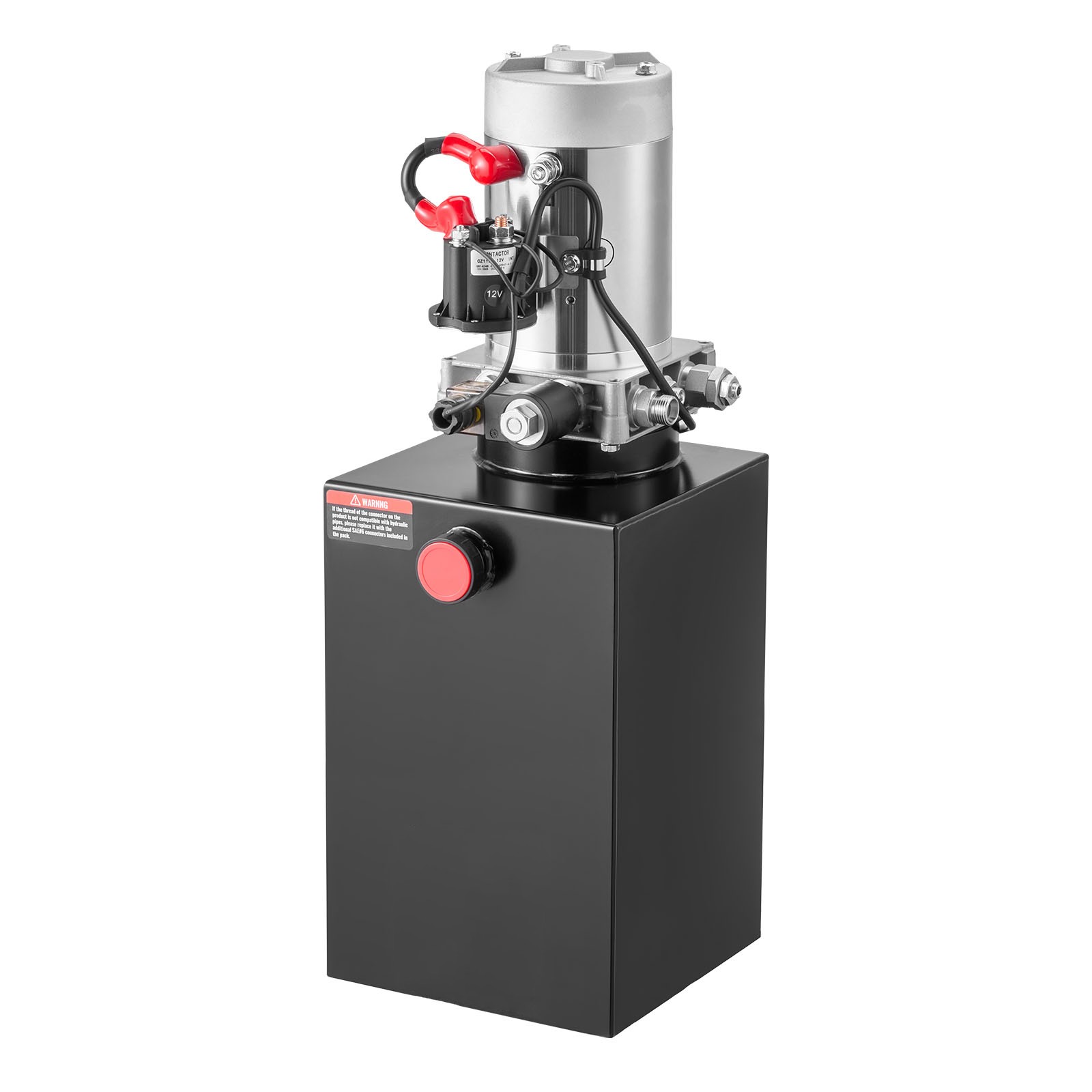 Uimoso 15 Quart Hydraulic Pump Single Acting DC 12V Dump Trailer Power Unit Pack